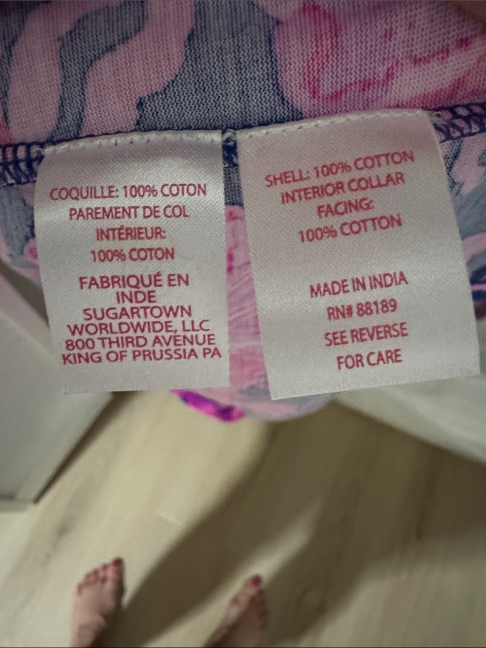 Lilly Pulitzer Navy Blue and Hot Pink Floral Mini Dress - Picture 2 of 3